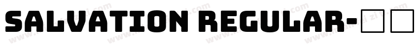 Salvation Regular字体转换